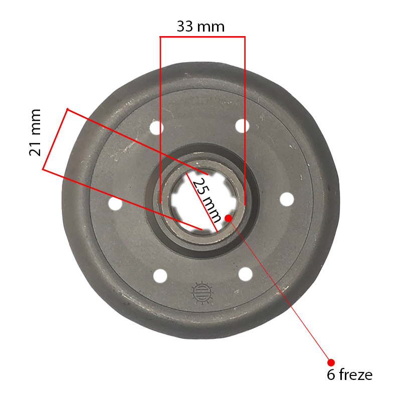 Kaan Çapa 25 Mm Frezeli Balata Tası görsel 2