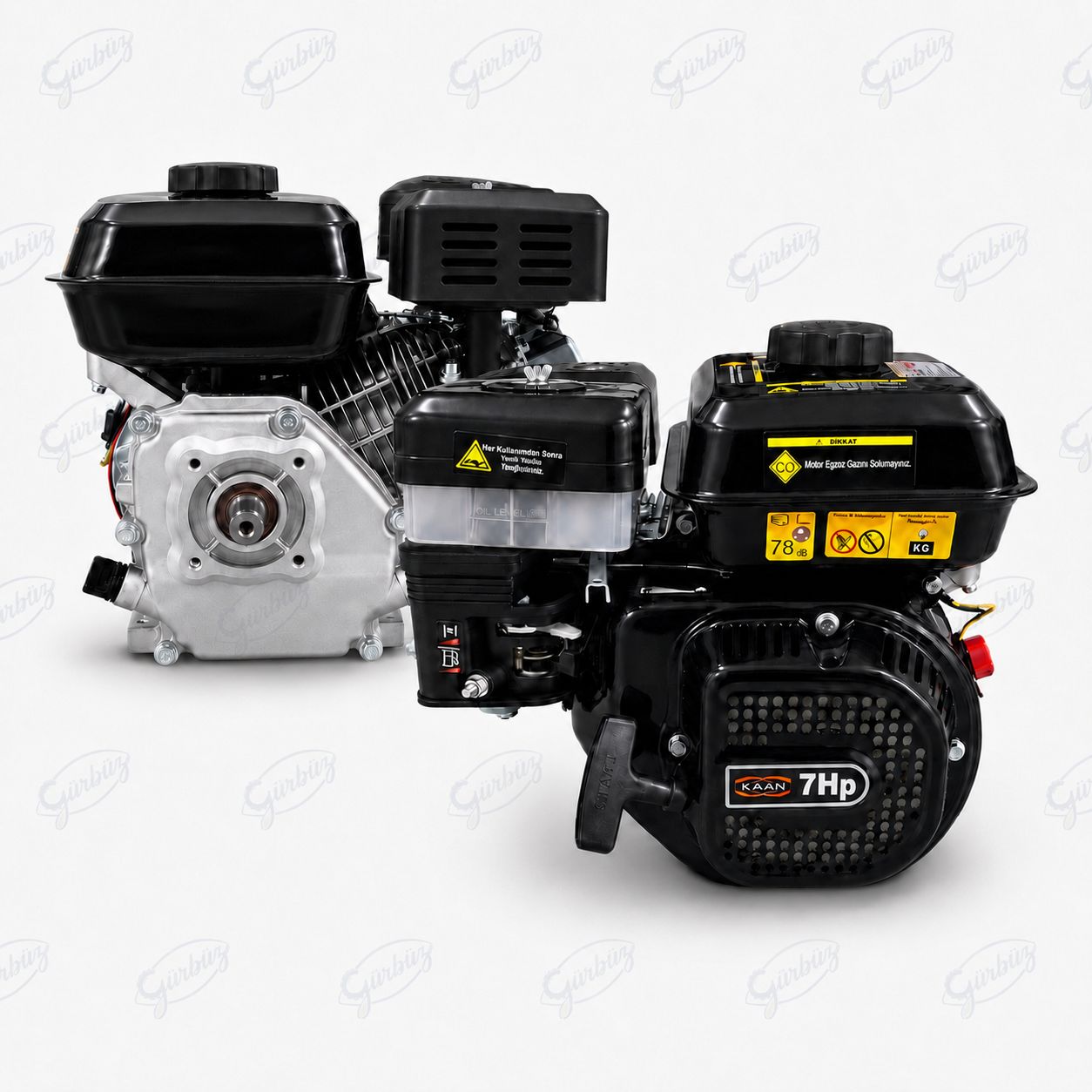 Kaan Orjinal 7HP Benzinli Çapa Makinesı Motoru  25mm 6 Frezeli