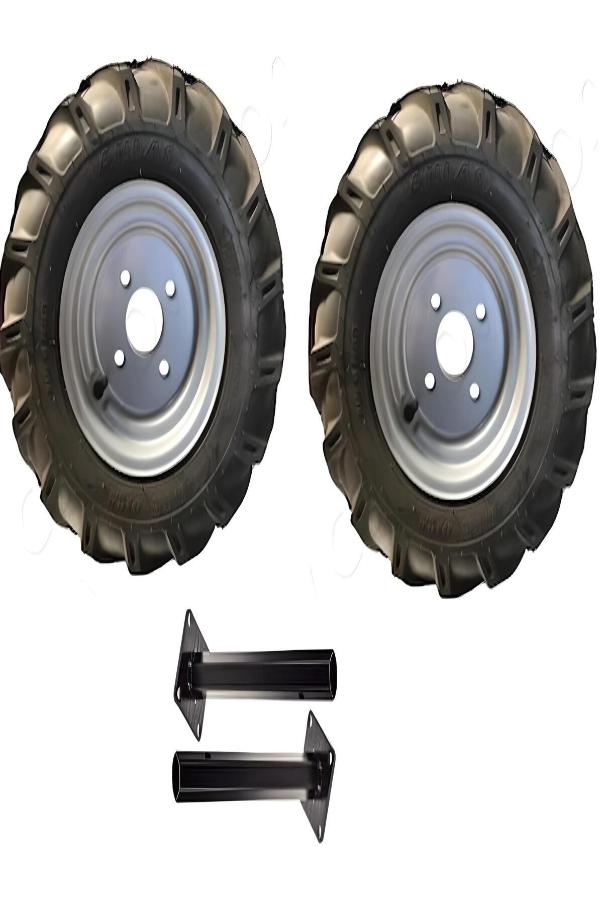 Billas marka 400-8 Dublex Jantlı Teker ve 27 mm Sabit Aks Takımı